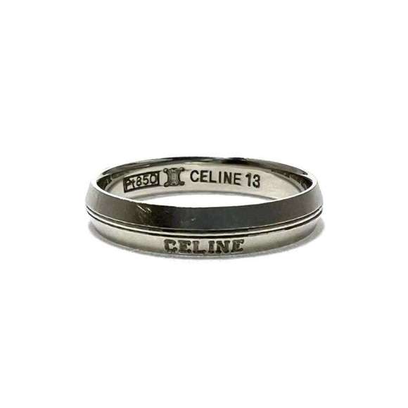CELINE Platinum Ring US Size 6.25 #53 - Picture 2 of 10